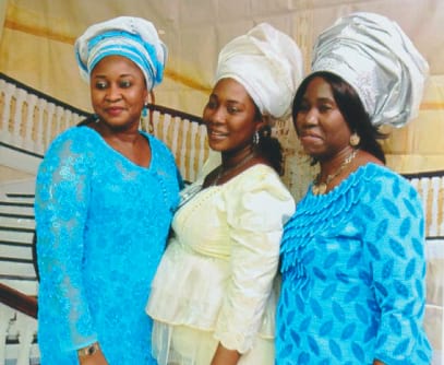 three women smiling